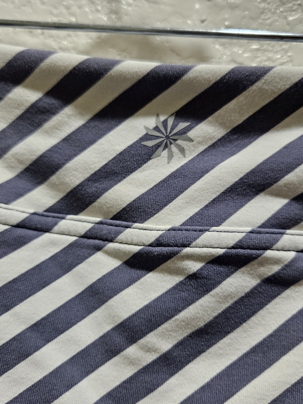 Athleta Striped Grey and White Skort